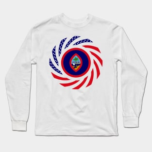 Guamanian American Multinational Patriot Flag Series Long Sleeve T-Shirt